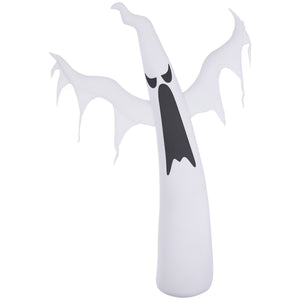 Fantôme gonflable blanc d'Halloween de 1,8 m de haut avec lumières LED