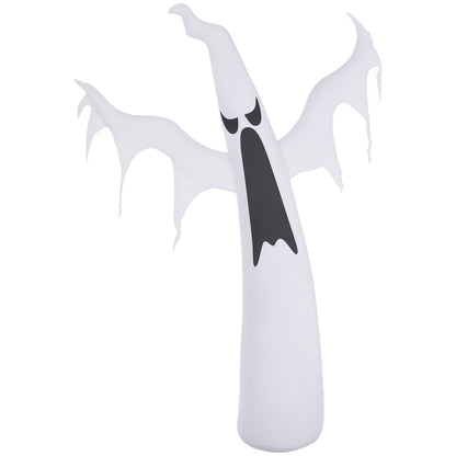 Fantôme gonflable blanc d'Halloween de 1,8 m de haut avec lumières LED