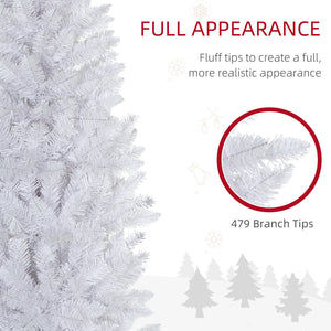 Sapin de Noël artificiel 6 pieds de haut avec 479 branches et base en acier