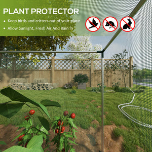 Protective cage for plants, green