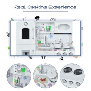 Grand ensemble de cuisine pour enfants avec téléphone et distributeur d'eau