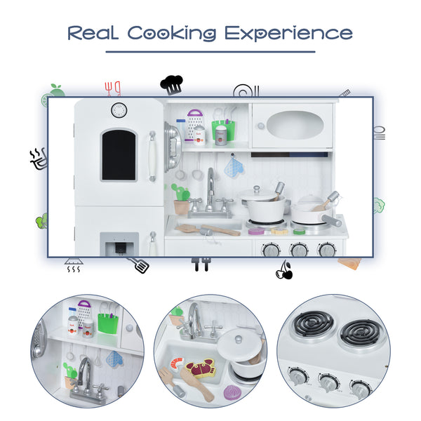 Grand ensemble de cuisine pour enfants avec téléphone et distributeur d'eau