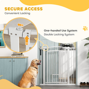 Barrière pour chien extra haute avec chatière