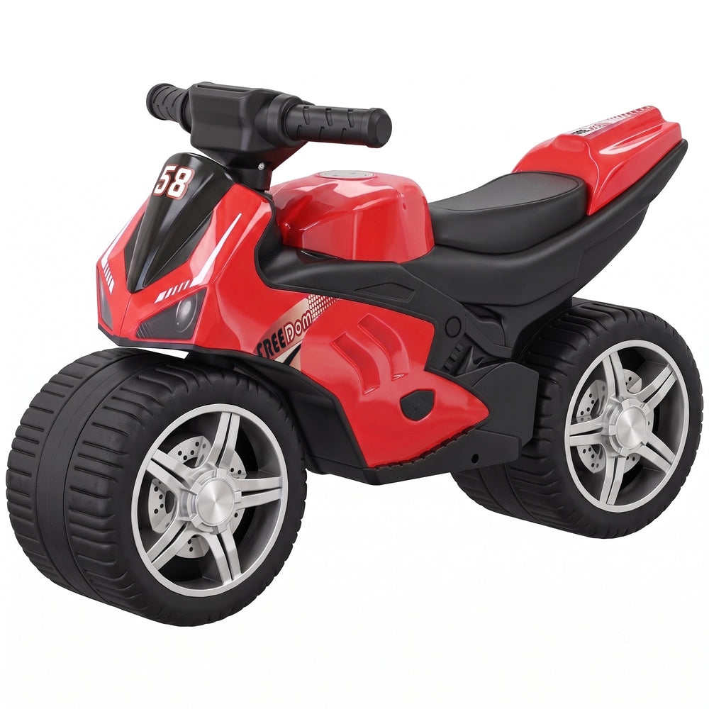 Moto porteur musicale rouge, 18 à 36 mois