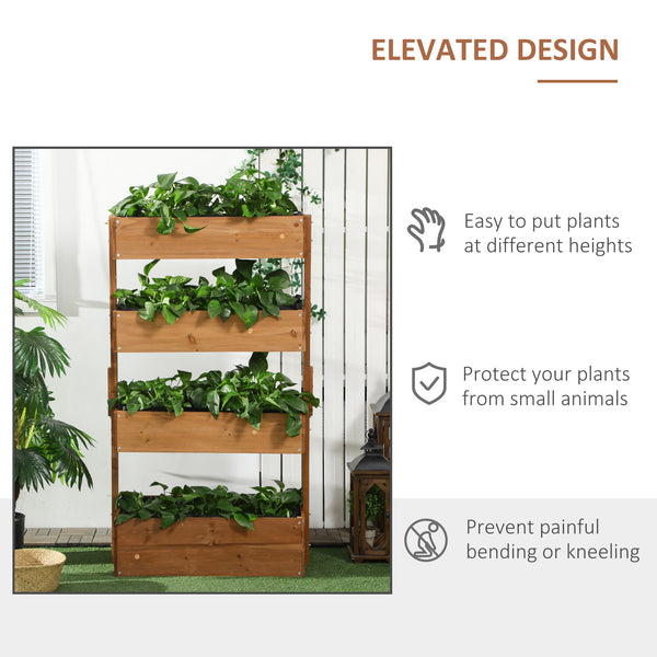 Jardinière surélevée à 4 niveaux