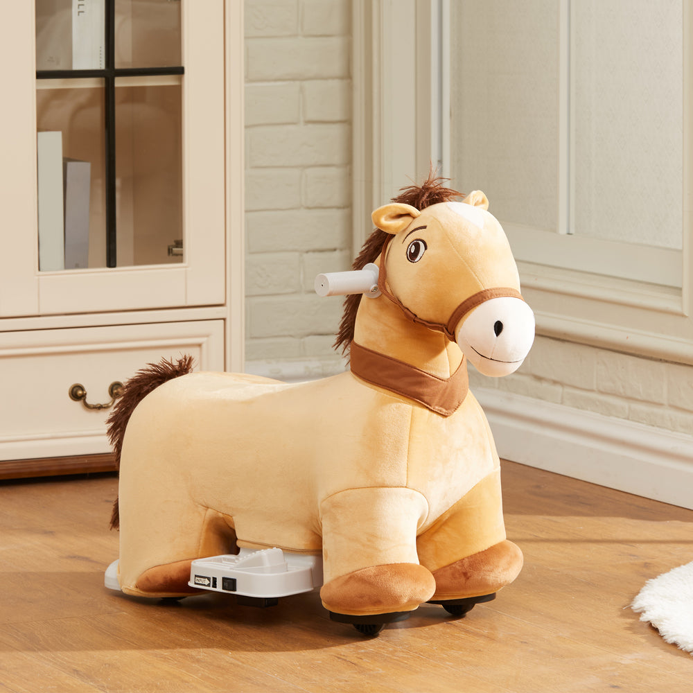 6V Electric Ride-On Horse with Music