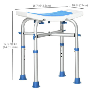 Chaise de douche réglable en hauteur avec pieds à ventouses