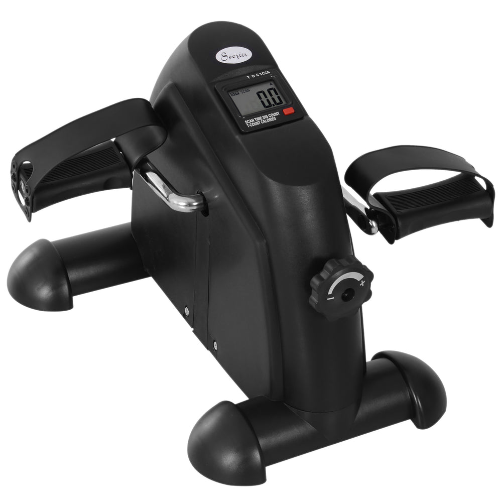 Portable Mini Foot Pedal with LCD Display, Black