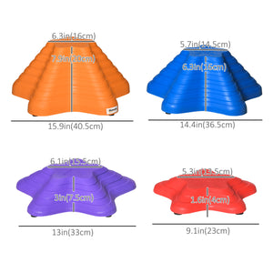 Lot de 11 pierres d'équilibre de grande taille en forme d'étoile de mer