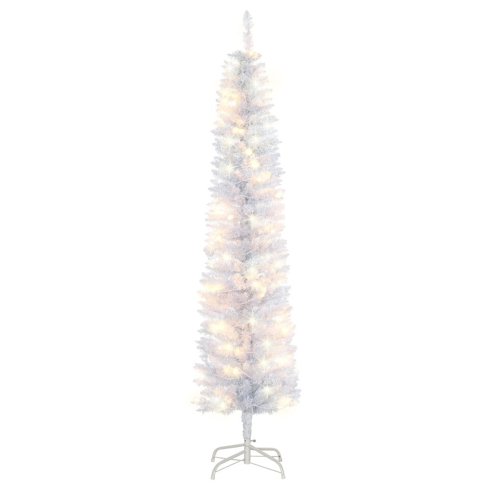 Sapin de Noël artificiel pré-éclairé de 6 pieds de haut avec 100 LED
