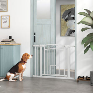 Barrière pour chien avec petite porte
