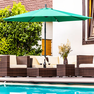 Parasol déporté de 10 pieds, vert