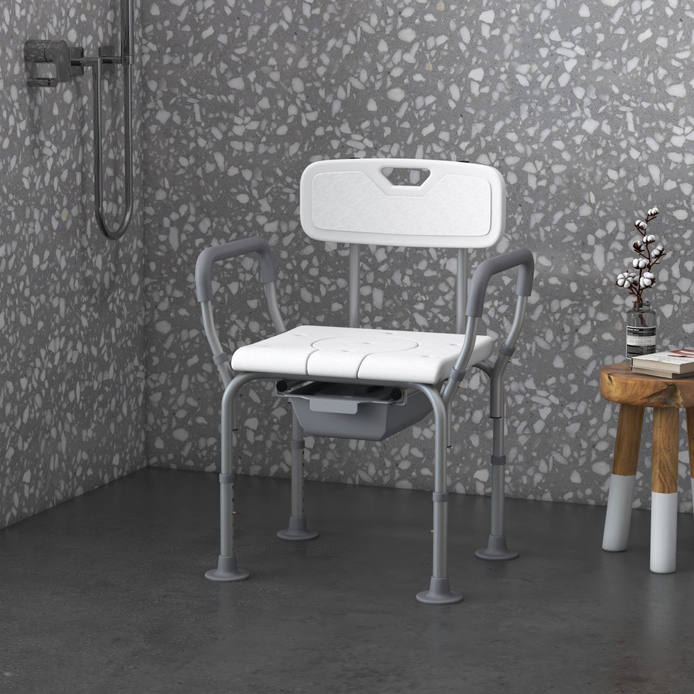 3 in 1 Shower Chair with Adjustable Backrest