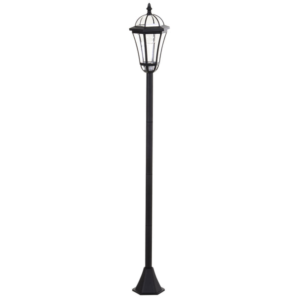 Lot de 2 lampes de jardin LED avec interrupteur automatique, noir
