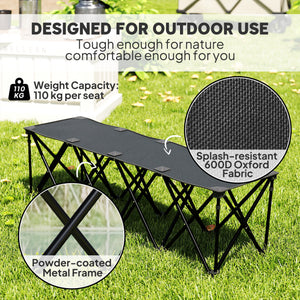 Chaise de camping pliante portable 4 places