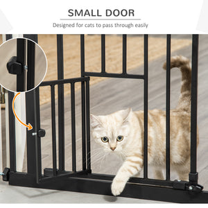 Barrière rétractable extra large à fixation par pression avec chatière
