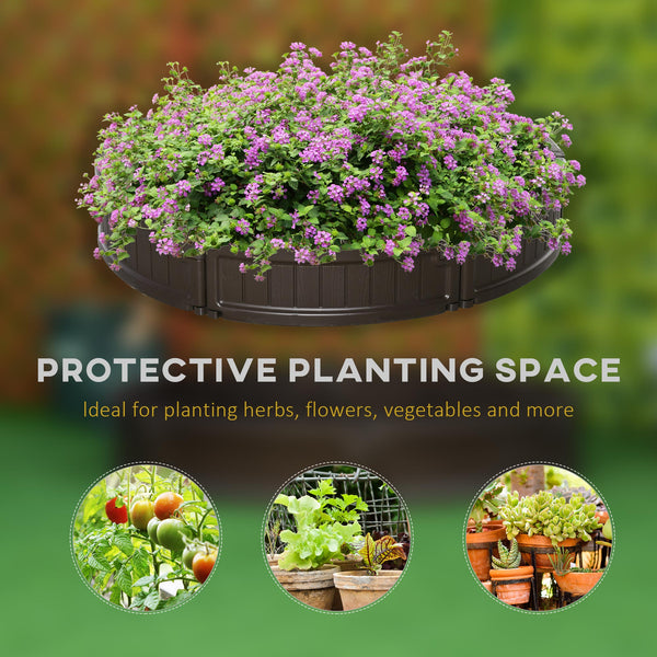 Jardinière ronde hors sol pour fleurs, herbes aromatiques et légumes