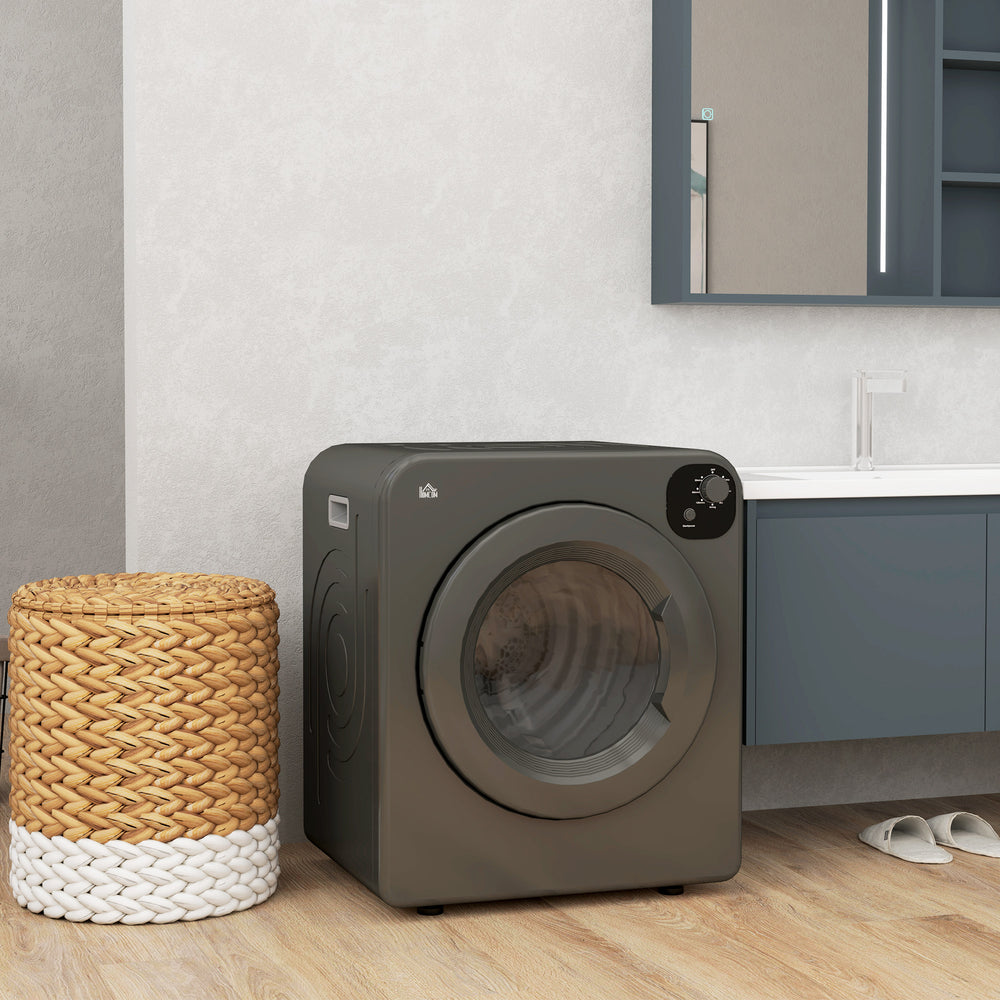 Sèche-linge compact, 1 300 W, 3,22 pi³, électrique, portable, avec 7 modes de séchage, pour appartement ou dortoir, gris