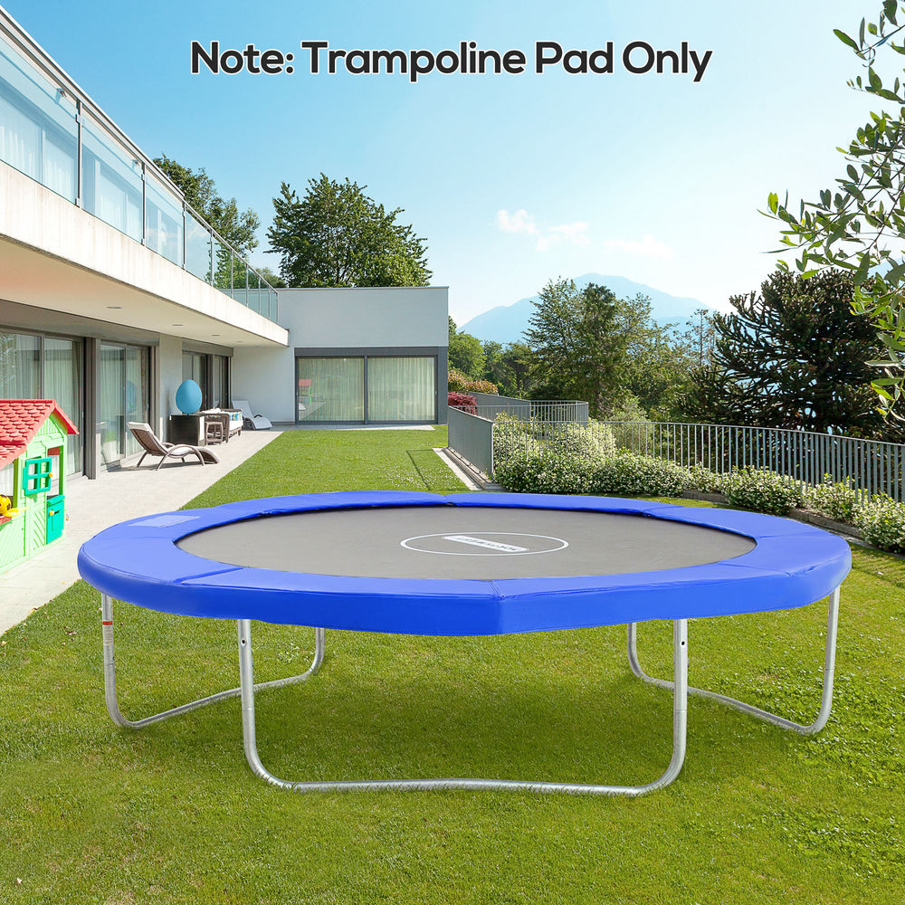 Φ10ft Trampoline Replacement Safety Pad Trampoline Pad Waterproof Spring Cover Blue