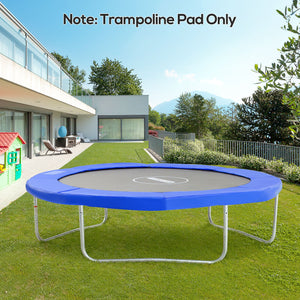 Φ10ft Trampoline Replacement Safety Pad Trampoline Pad Waterproof Spring Cover Blue