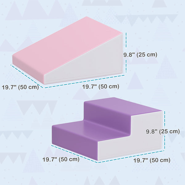 Ensemble de jeux souples 2 pièces pour grimper et ramper, violet