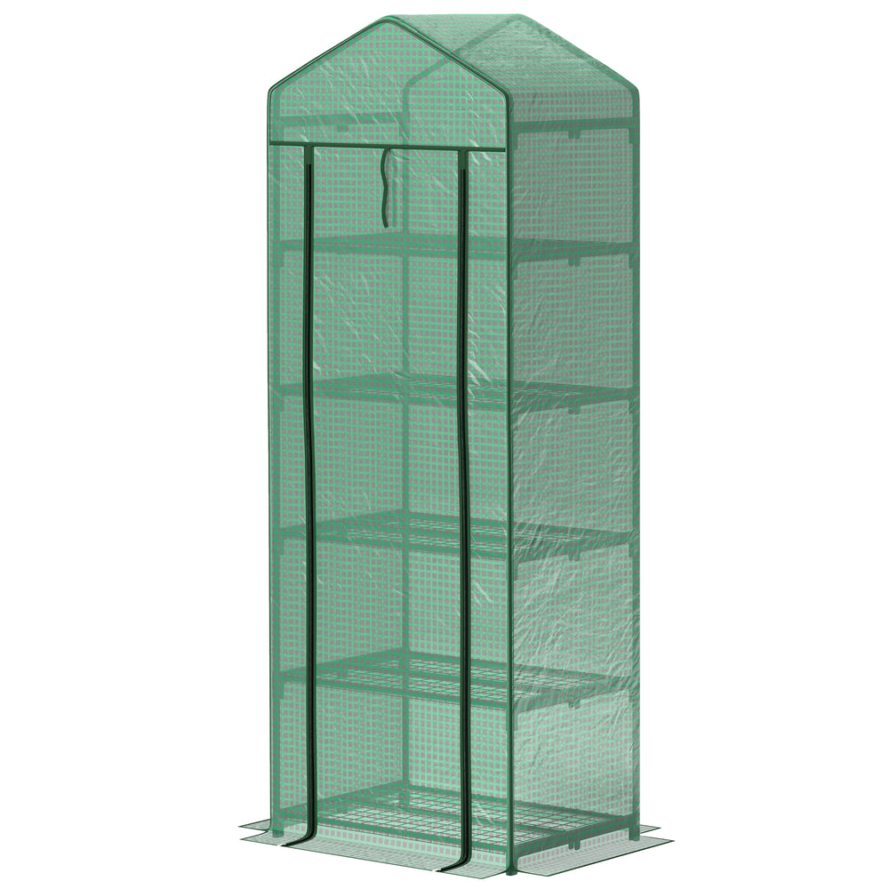5-tier mini greenhouse with fixing clips