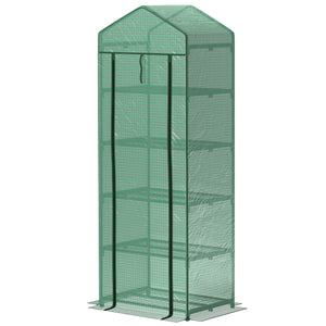 5-tier mini greenhouse with fixing clips