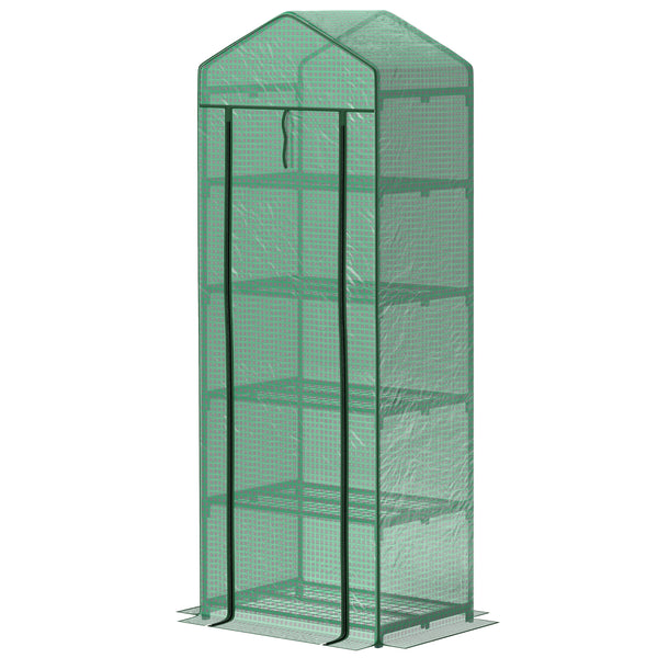 5-tier mini greenhouse with fixing clips