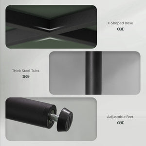 Set of 2 upholstered bar stools in corduroy, green