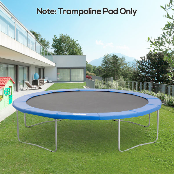 12ft Trampoline Spring Cover, Plastic Trampoline Replacement Pad Gym Bounce Jump Cover EPE Foam Safety Guard Padding Outdoor, Blue