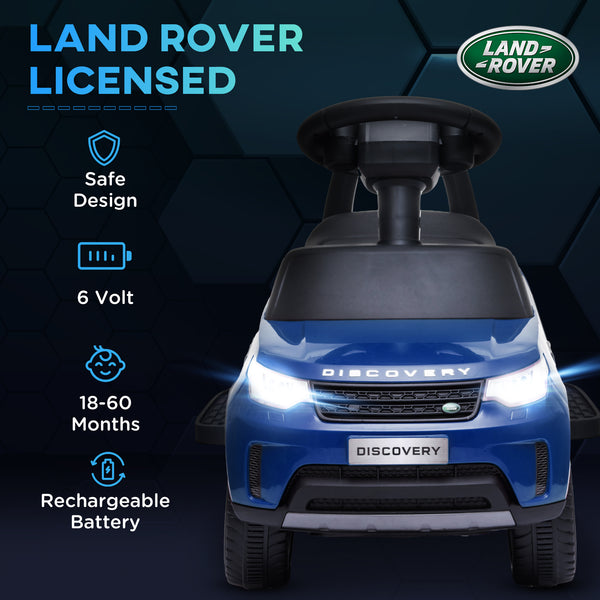 Land Rover 6V Toddler Ride-On with Musical Horn and Headlights, Blue