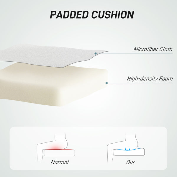 Chaise de bureau sans accoudoirs pivotante à 360°, hauteur et inclinaison réglables, blanc crème