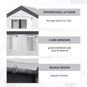 Sturdy garden greenhouse for growing outdoor vegetables