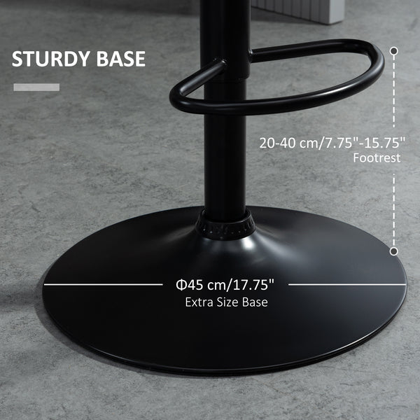 Set of 2 pink velvet fabric bar stools