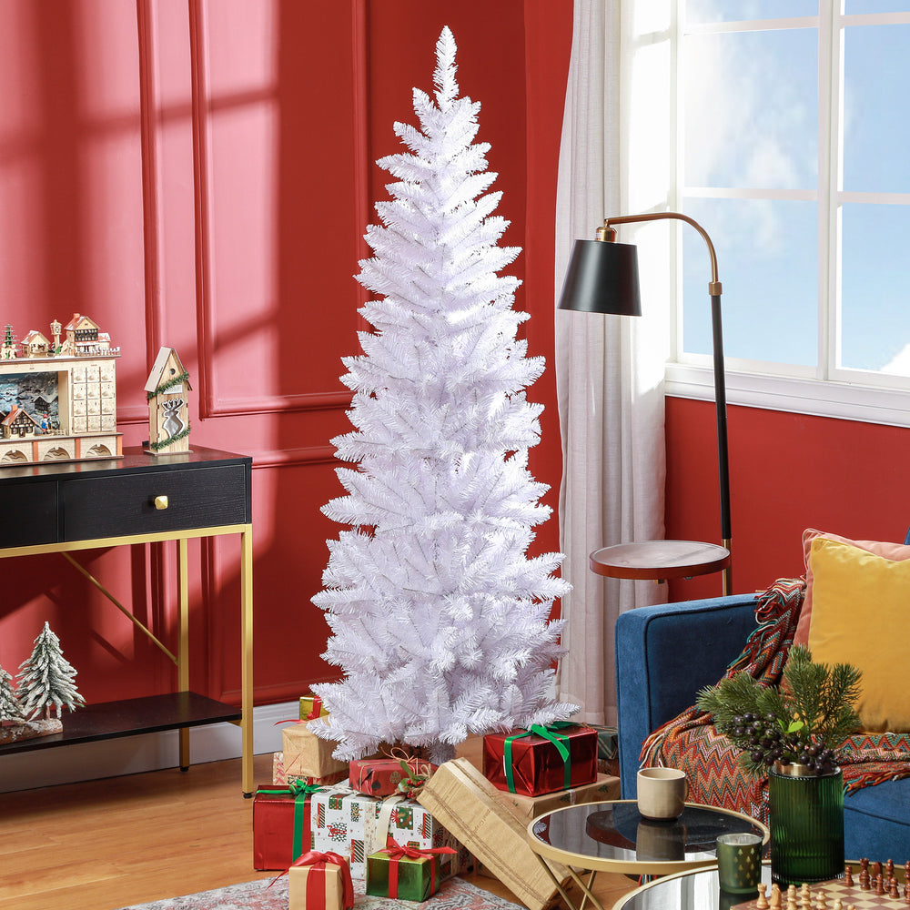 Sapin de Noël artificiel 6 pieds de haut avec 479 branches et base en acier