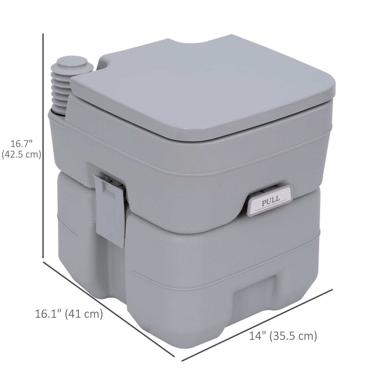 Portable Travel Toilet, Removable and Disposable Tank, 5.3 Gallons (20 L)