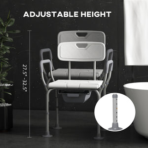 3 in 1 Shower Chair with Adjustable Backrest