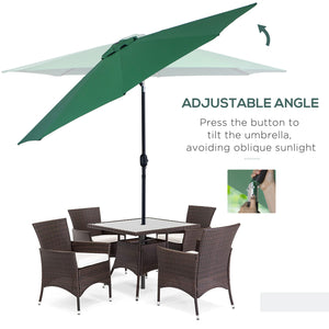 Parasol rond de 9,7 pieds, vert