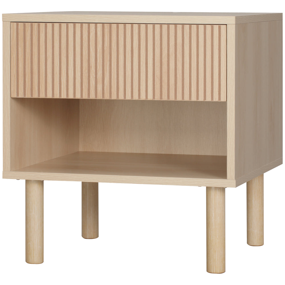 Table de chevet moderne avec tiroir et étagère ouverte