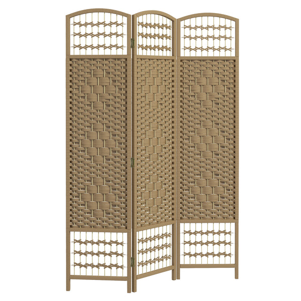 Paravent pliable à 3 panneaux, Couleur naturel