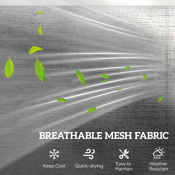 Fauteuil à bascule double avec accoudoirs, assise et dossier en maille, gris