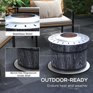 Foyer au bois sans fumée avec tapis