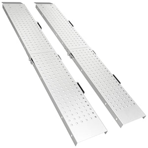Folding Loading Ramps, 2 PCS 70.9" x 10" Motorcycle ATV Trailer Truck Ramps with 880 lb Total Capacity, Handles, Silver