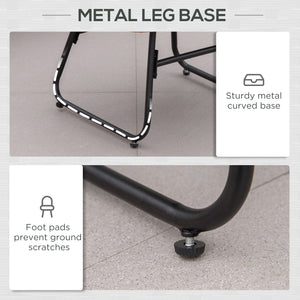 Fauteuil en rotin avec repose-pieds