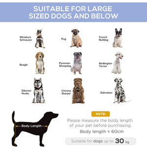 Elevated Dog Bed, Raised Dog Cot for XL Sized Dogs, Indoor & Outdoor, 36" x 30" x 7", Blue