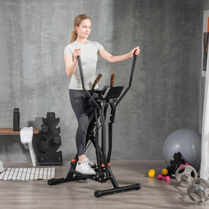 Vélo elliptique avec quatre niveaux de résistance, écran LCD et capteur de fréquence cardiaque