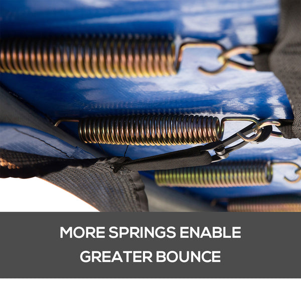 Soozier 8FT Round Trampoline Enclosure Net Outdoor Bounce Safety Net Replacement for 6 Poles Black