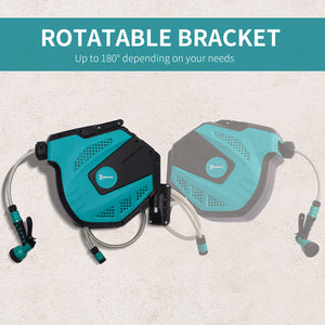 Retractable garden hose reel