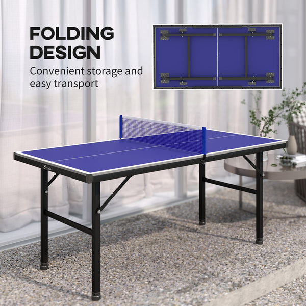 Table de ping-pong avec plateau professionnel pliable avec pieds réglables et filet pour extérieur et intérieur,