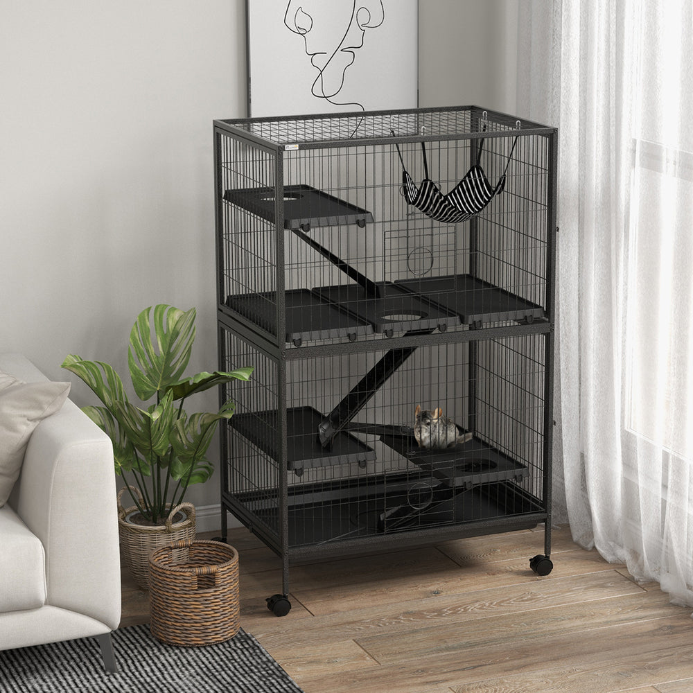5-tier rolling cage, gray